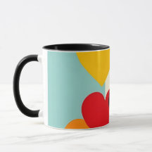 Classic Mug Hearts Design