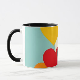 Taza Classic Mug Hearts Design