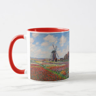 Taza Claude Monet - Campo de tulipanes en Holanda