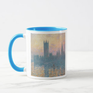 Taza Claude Monet el las casas del parlamento, puesta
