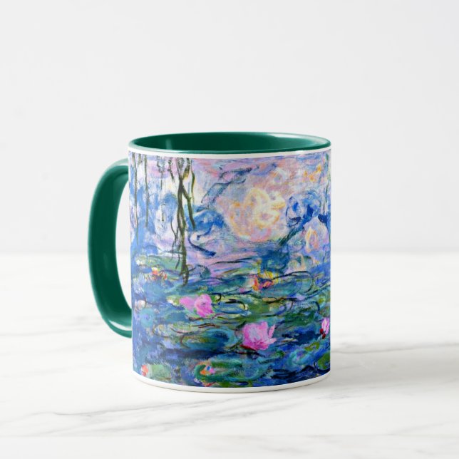 Taza Claude Monet - Water Lilies, 1919, famoso cuadro (Anverso izquierdo)