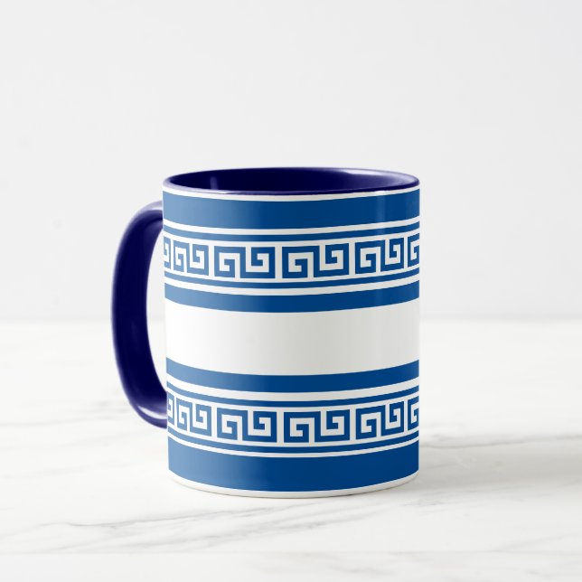 Taza Clave griega azul (Anverso izquierdo)