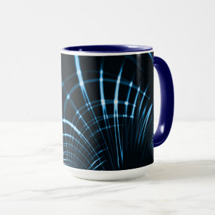 Taza Claves agudas curvadas o espinas de azul real