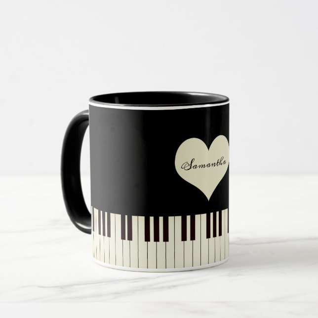 Taza Claves de piano (Anverso izquierdo)