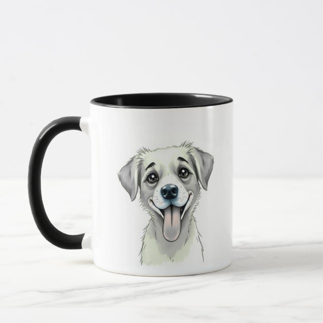 Taza Clean Aesthetic Pet Name & Photo Mug (Izquierda)