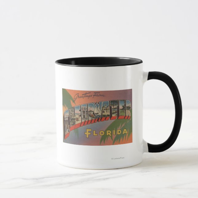 Taza Clearwater, Florida - Escenas de letras grandes (Derecha)
