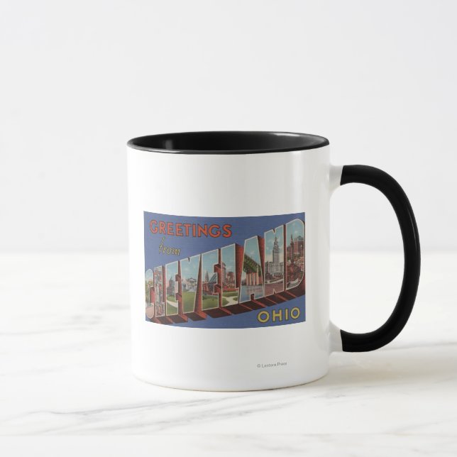 Taza Cleveland, Ohio - Escenas de letras grandes 3 (Derecha)