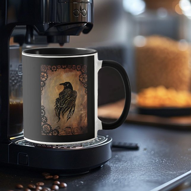 Taza Clockwork Raven (Subido por el creador)