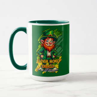 Taza Clover Money Energy – Lucky Leprechaun - caneca