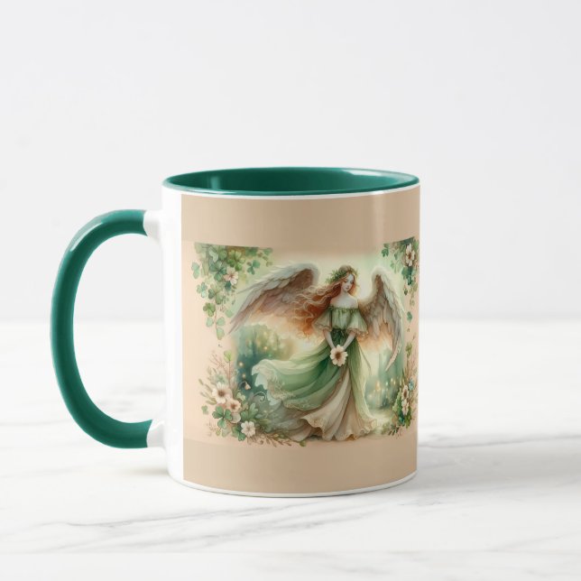 Taza Clover Serenity Angel Coffee Cup Mug (Izquierda)