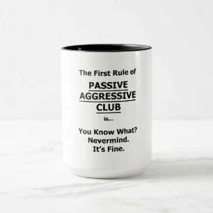 Taza Club agresivo pasivo