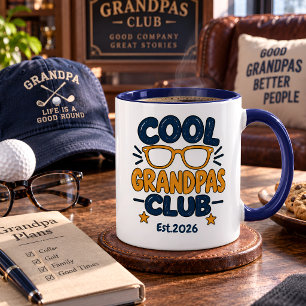 Taza Club de Abuelos Geniales Personalizado Año de Fund