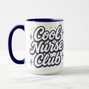 Taza Club de Enfermeras Geniales Retro Enfermería Atenc