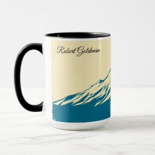 Taza Club de Esquí de Invierno Vintage Lodge Personaliz