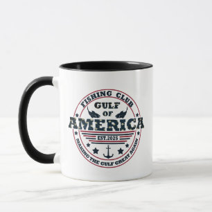 Taza Club de pesca del Golfo de América Patriótico amer