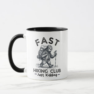 Taza Club de Senderismo Rápido, Es Broma, Sloth Diverti