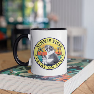 Taza Club de Vacaciones de Vibes de Verano