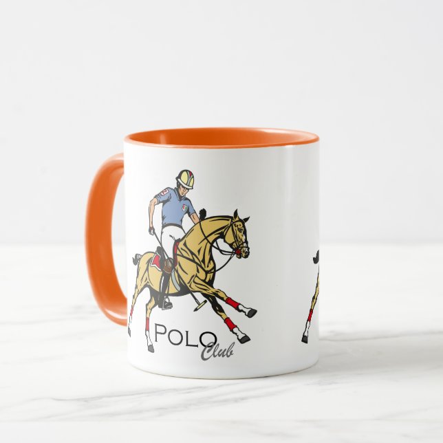 Taza club deportivo de polo ecuestre (Anverso izquierdo)