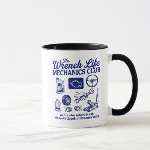 Taza Club Divertido de Mecánico Taller de Reparación de