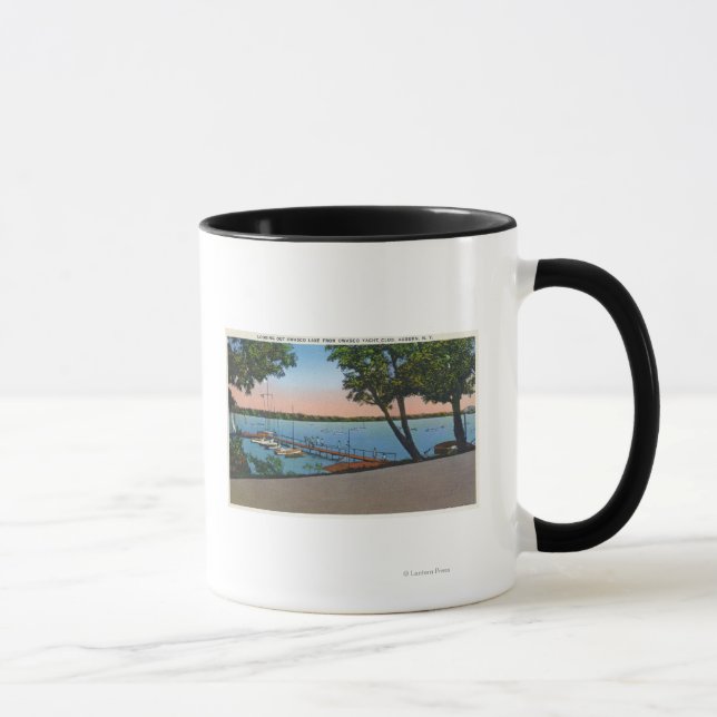 Taza Club náutico Owasco Vista del Lago Owasco (Derecha)