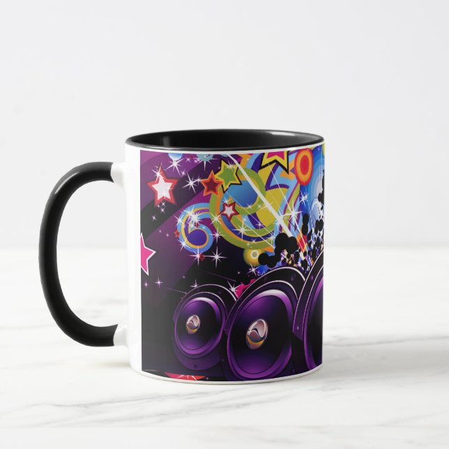 Taza Club Urbano Hip Hop DJ Danzando música (Izquierda)