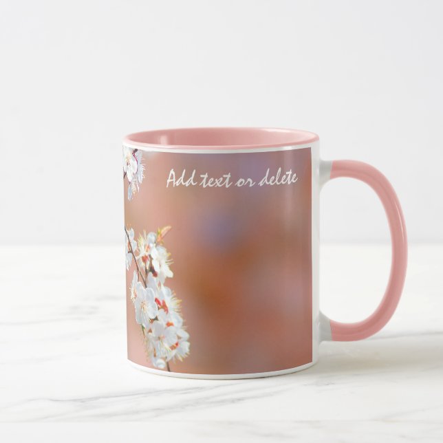 Taza Clusters De Flores De Ápricot Japonesas (Derecha)