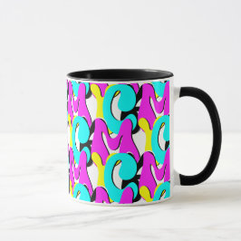 Taza CMYK Funky Retro