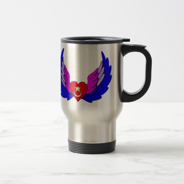 Taza coa alas del viaje del corazón (Derecha)