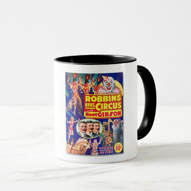 TAZA COBERTURA DEL PROGRAMA CIRCUS DE LOS AÑOS 1930 ART (Anverso derecho)