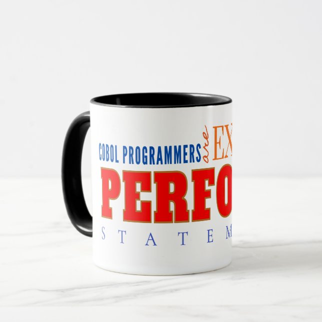 Taza COBOL Expert Perform Statement Classic Coding  (Anverso izquierdo)