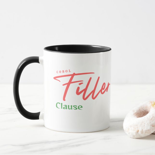 Taza Cobol Programming Filler Clause (Con donut)