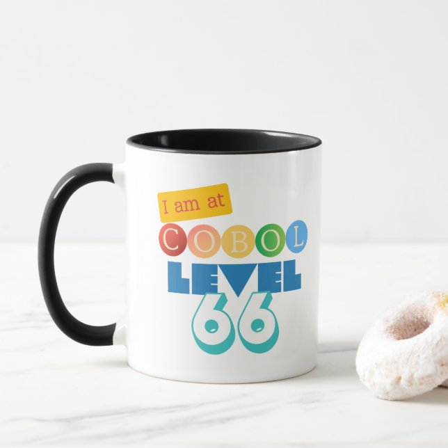 Taza Cobol Programming Level 66 (Con donut)