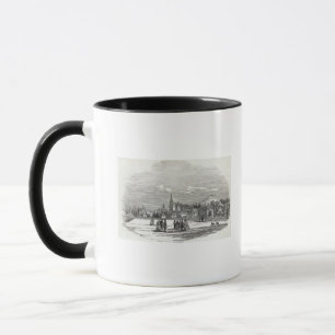 Taza Coburgo, grabado por W.J. Linton