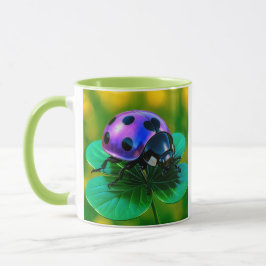 Taza Coccinelle sur trèfle