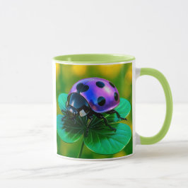 Taza Coccinelle sur trèfle