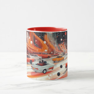 Taza coche de carreras británico clásico, famoso por su