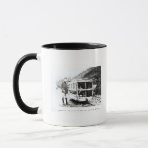 Taza Coche de la ambulancia en uno de los ferrocarriles