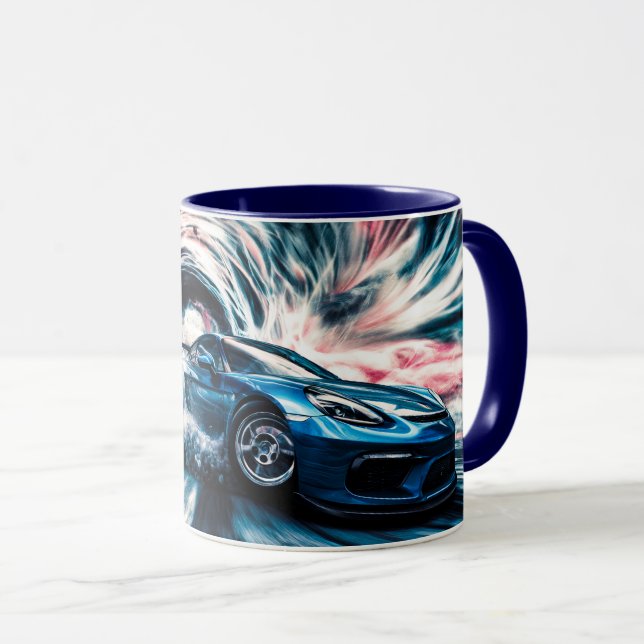 Taza Coche deportivo de alta velocidad con tracción (Anverso derecho)