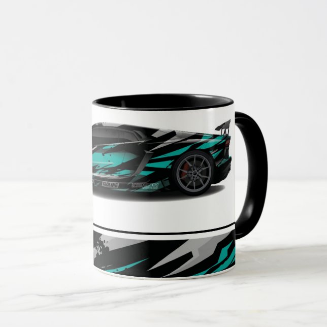 Taza Coche deportivo de dos tonos para café Mug (Anverso derecho)
