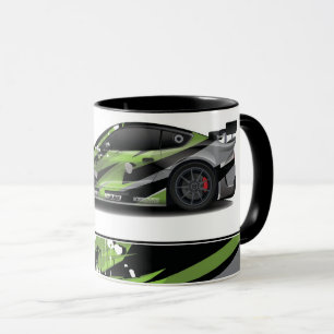 Taza Coche deportivo de dos tonos para café Mug
