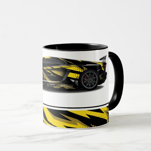 Taza Coche deportivo de dos tonos para café Mug (Anverso derecho)