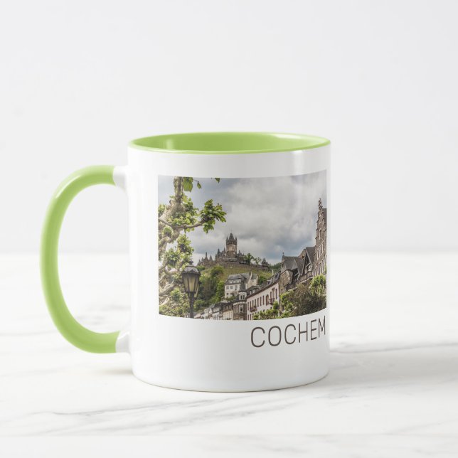 Taza Cochem Moselle Panorama Alemania Souvenir (Izquierda)