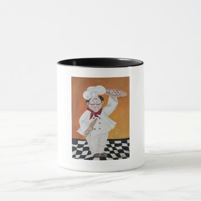 Taza Cocina café tazón gordo pequeño diseño de chef (Centro)