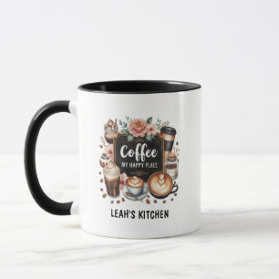 Taza ☕Cocina de Coffeecore Cafeteria Cafe Lugar Feliz