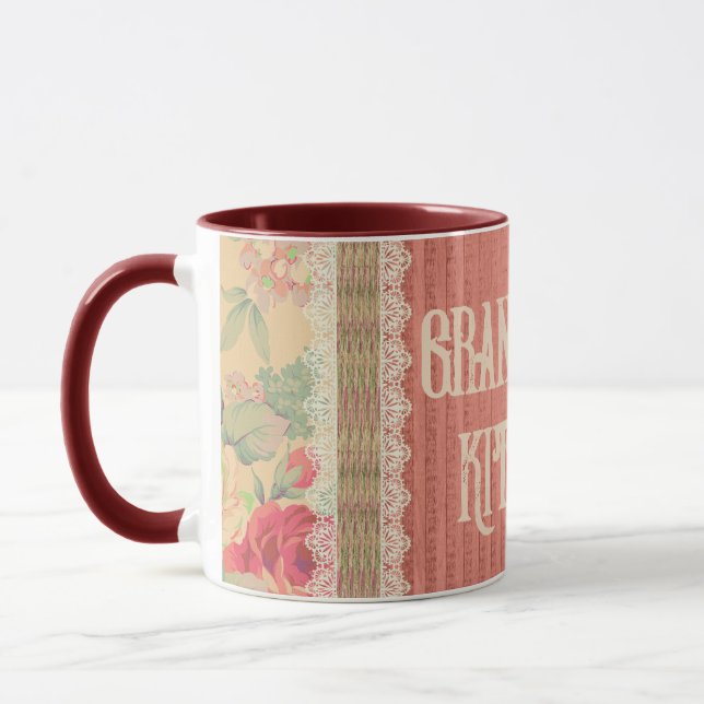 Taza Cocina de la abuela floral chic Shabby (Izquierda)