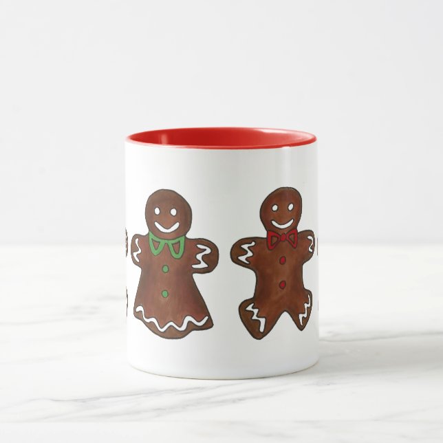 Taza Cocina navideña de Navidades Gingerbread Lady (Centro)