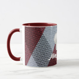 Taza | Cocina | Red Plaid | Drinkware | Cubos
