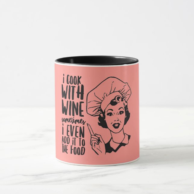 Taza Cocina retro divertida con vinagre (Centro)