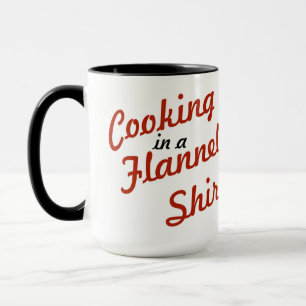 Taza Cocinar En Una Camisa De Franela