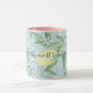 Taza Cocito de cítricos amarillo limón fresco